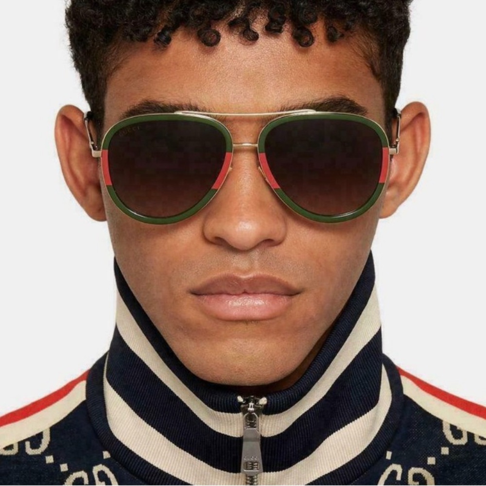 NEW GUCCI GG0062S 003 UNISEX AVITOR SUNGLASSES GUCCI GG 0062S 003